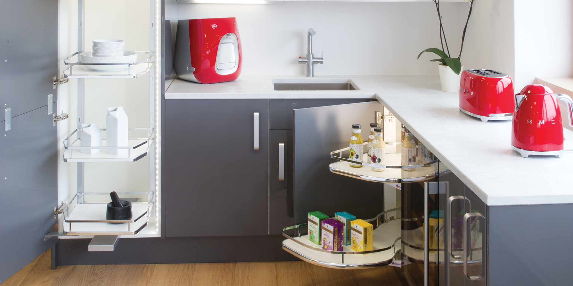 Kitchen Wirework Corner Storage