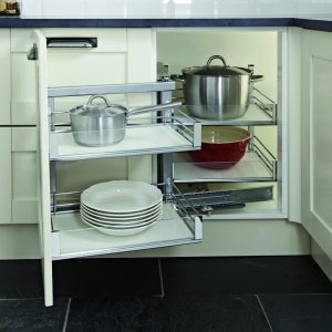 Vauth-Sagel VS Cor Fold Swing Out Corner Unit with Artline Shelves
