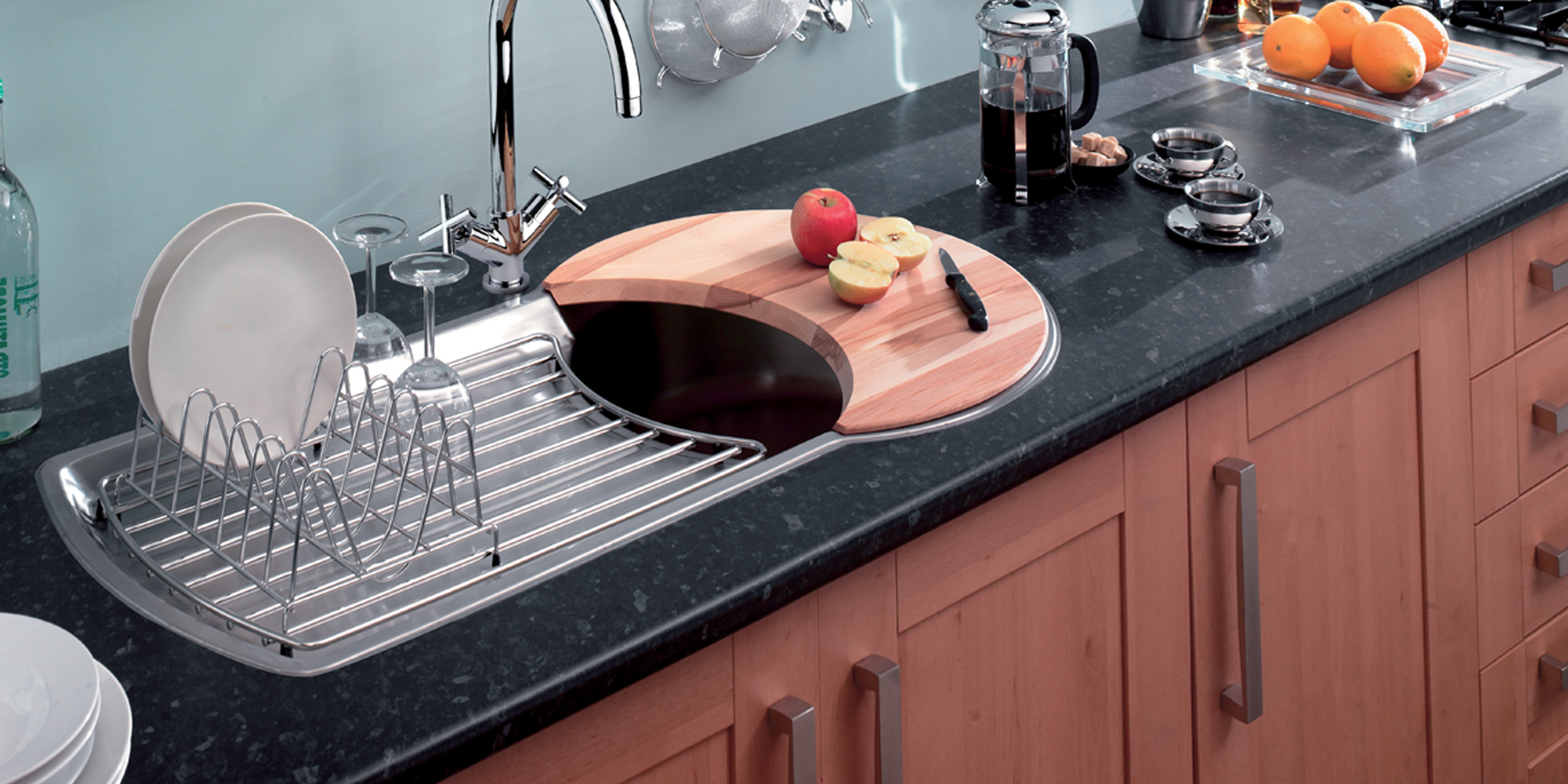 Dark worktops