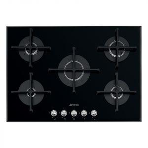 Smeg Linea 5 burner gas on Glass Hob