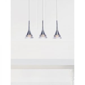 Jewel 3 Light LED Ceiling Bar Pendant Lights
