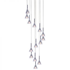 Jewel 14 Light LED Ceiling Round Pendant Lights