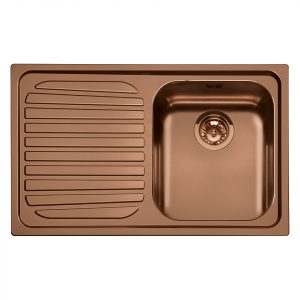 Smeg Alba 1.0 Copper Sink with Drainer