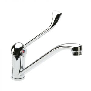 Monobloc Mixer Tap with Long Lever for Accessible Kitchens